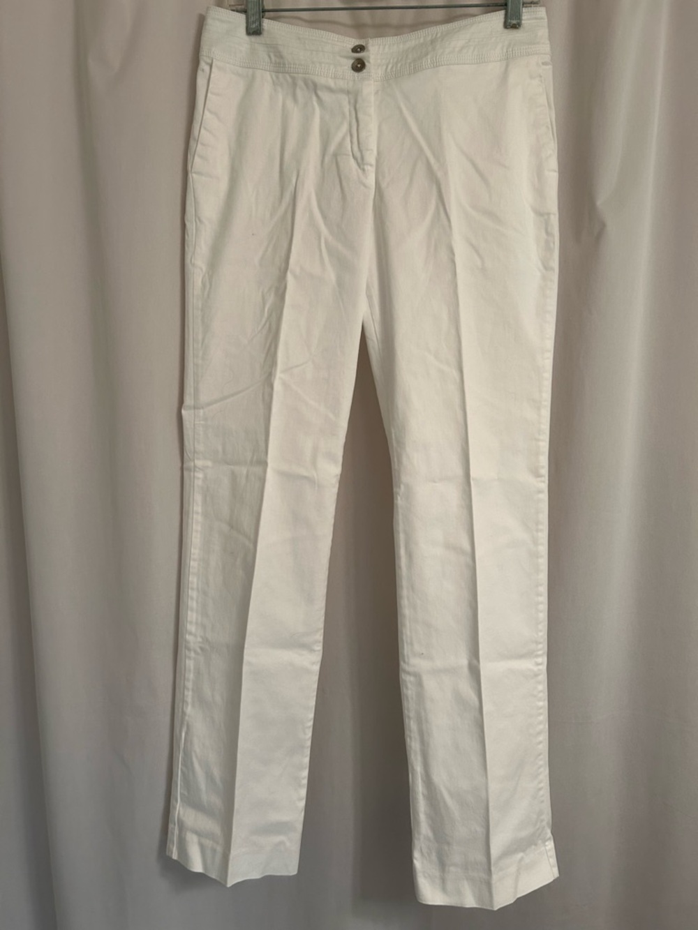 Women’s White Straight-Leg Pants